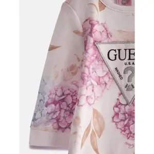 Baby girl interlock printed romper Guess image-3