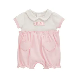 Baby girl romper Guess Mixed Fabric image-0