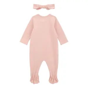 Dungaree and headband set for baby girl Guess image-1