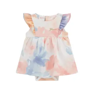Dress with baby girl bodysuit Guess Interlock image-0