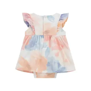 Dress with baby girl bodysuit Guess Interlock image-1