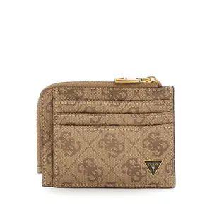 Portafoglio in pelle con zip Guess Vezzola Mlt Crd Cs image-0
