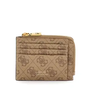 Portafoglio in pelle con zip Guess Vezzola Mlt Crd Cs image-1