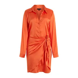 Vestido camisero de manga larga poly femme Guess Es Alya image-0