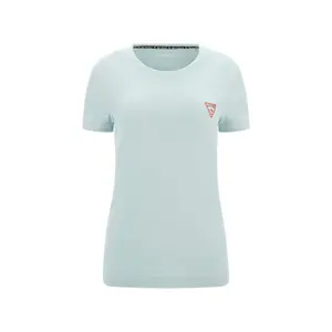 w2yi44-j1314-g8dd-t-shirt-col-rond-femme-guess-mini-triangle-soft-mint
