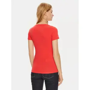 T-shirt com decote em V para mulher Guess Mini Triangle image-1