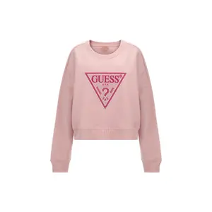 Camisola de gola redonda com triângulo em lurex para mulher Guess image-0