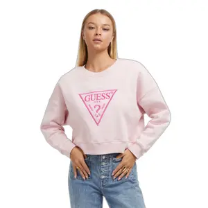 Camisola de gola redonda com triângulo em lurex para mulher Guess image-2