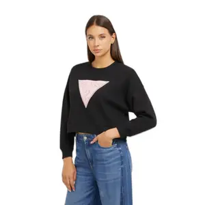 Camisola de gola redonda com triângulo em lurex para mulher Guess image-2