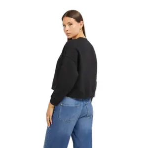 Camisola de gola redonda com triângulo em lurex para mulher Guess image-4