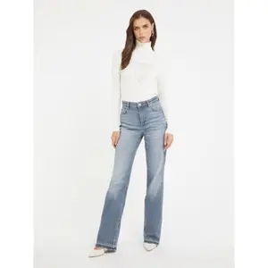 Jersey de cuello alto con logotipo para mujer Guess Gisele image-1