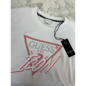 Sweatshirt med rund hals i bomuld til kvinder Guess Icon image-2