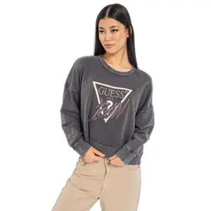 Sweatshirt med rund hals i bomuld til kvinder Guess Icon image-0