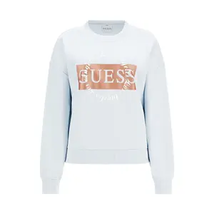 Sweatshirt Rundhalsausschnitt Frau Guess Round Logo image-0