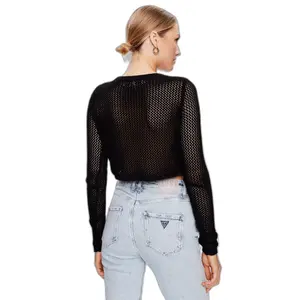 Cardigan court manches longues coton bio femme Guess Julia Yarn image-2