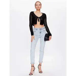 Cardigan court manches longues coton bio femme Guess Julia Yarn image-1