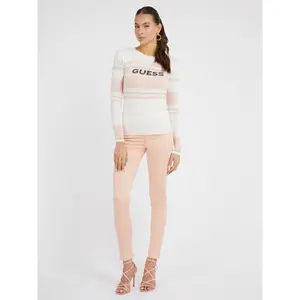 Women's round neck knitted sweater Guess Ada Logo image-2