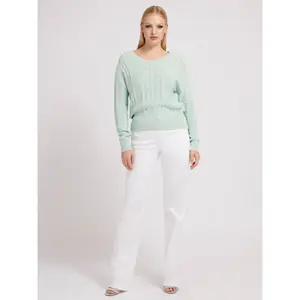 Bomuldstrøje med v-hals til kvinder Guess Carole image-1