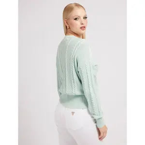 Bomuldstrøje med v-hals til kvinder Guess Carole image-3