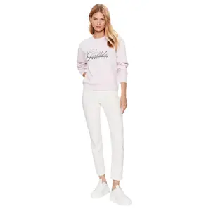 Dames sweatshirt met ronde hals Guess Script image-1