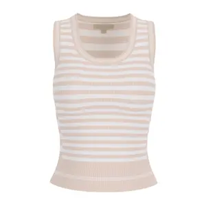 Damski t-shirt w paski mixowane Guess Marti image-1