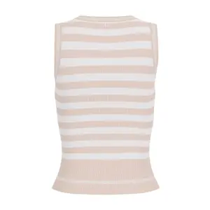 Damski t-shirt w paski mixowane Guess Marti image-3