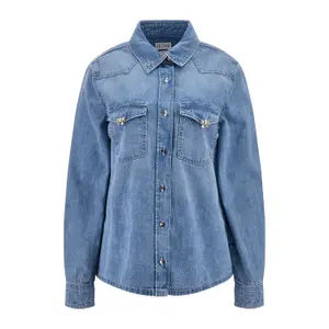 Camisa de manga comprida feminina Guess Riky image-0