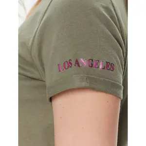 T-shirt femme Guess Glittery Rose image-5