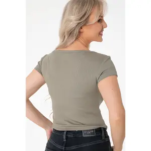 T-shirt för kvinnor Guess Henley Olympia image-1