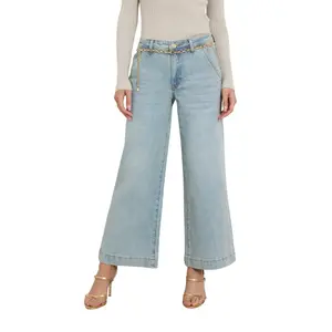 Dames crop jeans met wijde pijpen Guess Zoya image-1