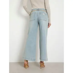 Dames crop jeans met wijde pijpen Guess Zoya image-3