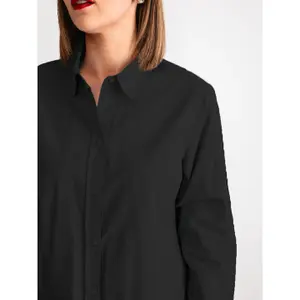 Chemise manches longues avec logo brodé femme Guess image-2