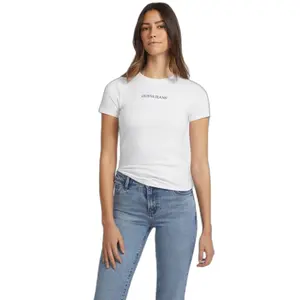 Camiseta slim con logo impreso mujer Guess image-1