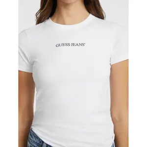 Camiseta slim con logo impreso mujer Guess image-2