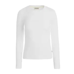 Slim fit lange mouw T-shirt met geborduurd logo voor dames Guess image-0