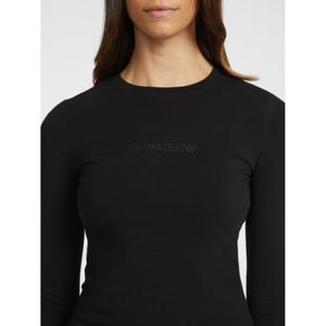 Slim fit lange mouw T-shirt met geborduurd logo voor dames Guess image-2