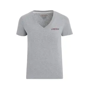 Camiseta slim de cuello pico para mujer Guess American image-0
