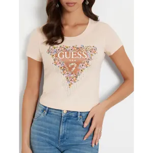 Camiseta bouquet triángulo mujer Guess image-3