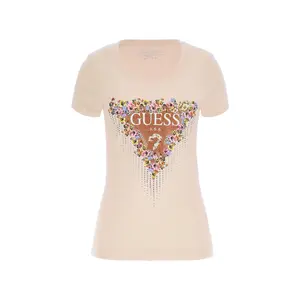Camiseta bouquet triángulo mujer Guess image-0