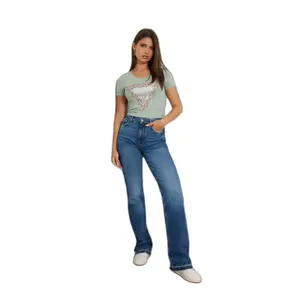 Damen T-Shirt mit Dreiecksblumenmuster Guess image-1