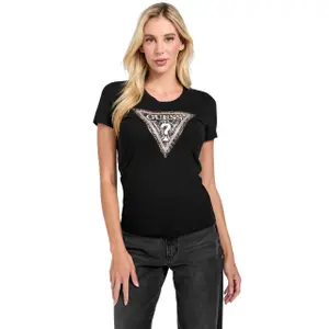 Camiseta de mujer Guess Triangle Python image-0