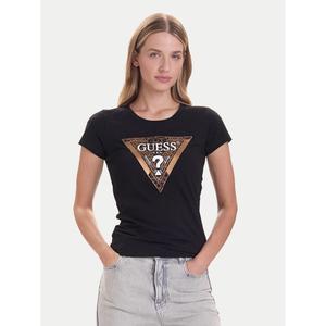 w5bi28-j1314-jblk-t-shirt-med-rund-halsringning-for-kvinnor-guess-leo-triangle-jet-svart-a996