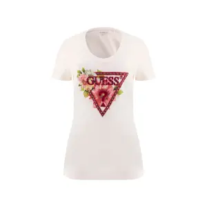 Damen T-Shirt mit dreieckigen Perlen Guess image-0
