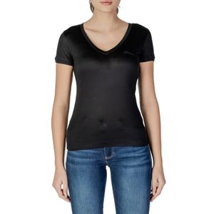 Koszulka basic damska z dekoltem w serek Guess image-1