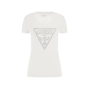 Women's T-shirt Guess CN Shiny Triangle image-0