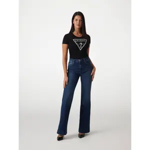 Women's T-shirt Guess CN Shiny Triangle image-2