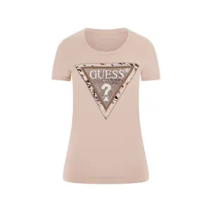Camiseta de mujer Guess CN Cheeta Logo Triangle image-0