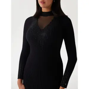 Vestido de manga comprida para mulheres Guess Alice Rhinest image-5