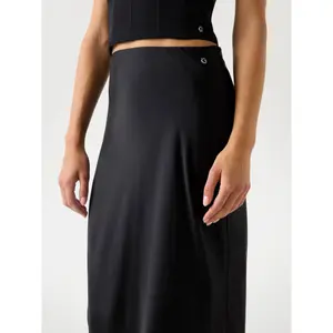 Lång satin kjol dam Guess Sibilla image-3