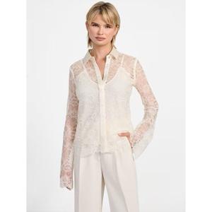 Long sleeve blouse for women Guess Antoinette Lace image-1